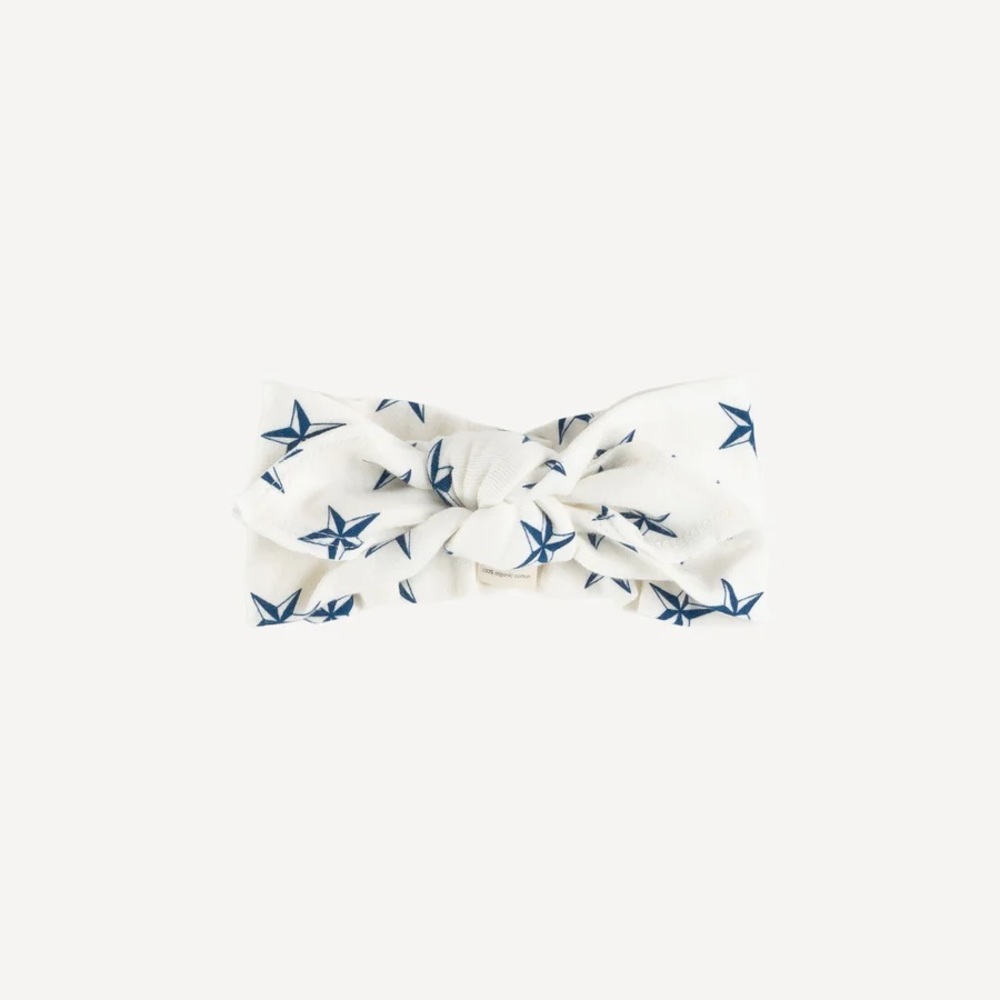 knot top headband | nautical star | organic cotton interlock
S
